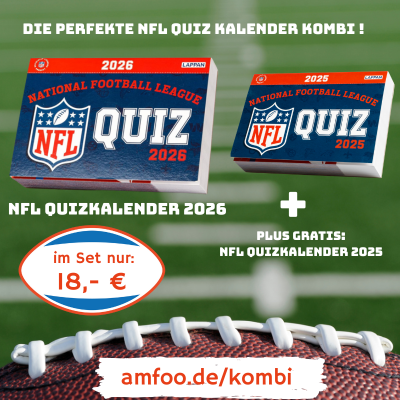 Fast 6 Monate doppelte NFL-Quizpower für echte Fans