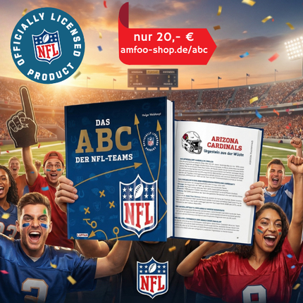 Auf 192 Seiten werden alle 32 Teams der National Football League alphabetisch vorgestellt