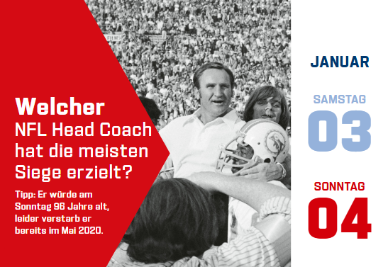 Kalender Frage zu Don Shula