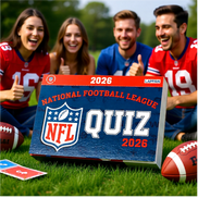 Begeisterte Fans mit dem NFL Quizkalender 2026