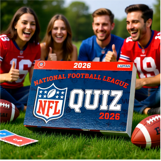 Begeisterte Fans mit dem NFL Quizkalender 2026