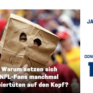 NFL Fans mit Papiertüten