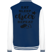 Eat Sleep Cheer Repeat - College Jacket