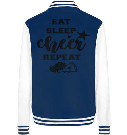 Eat Sleep Cheer Repeat - College Jacket