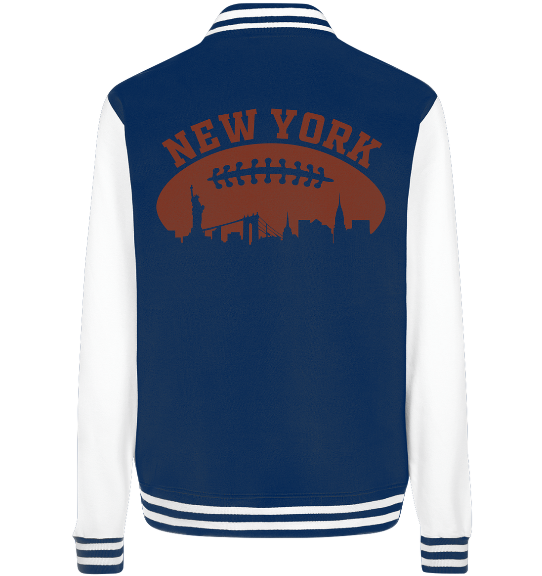 New York Football Silhoutte  - College Jacket