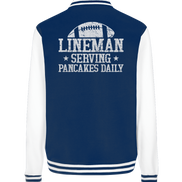 Lineman Serving Pancakes - College Jacket
