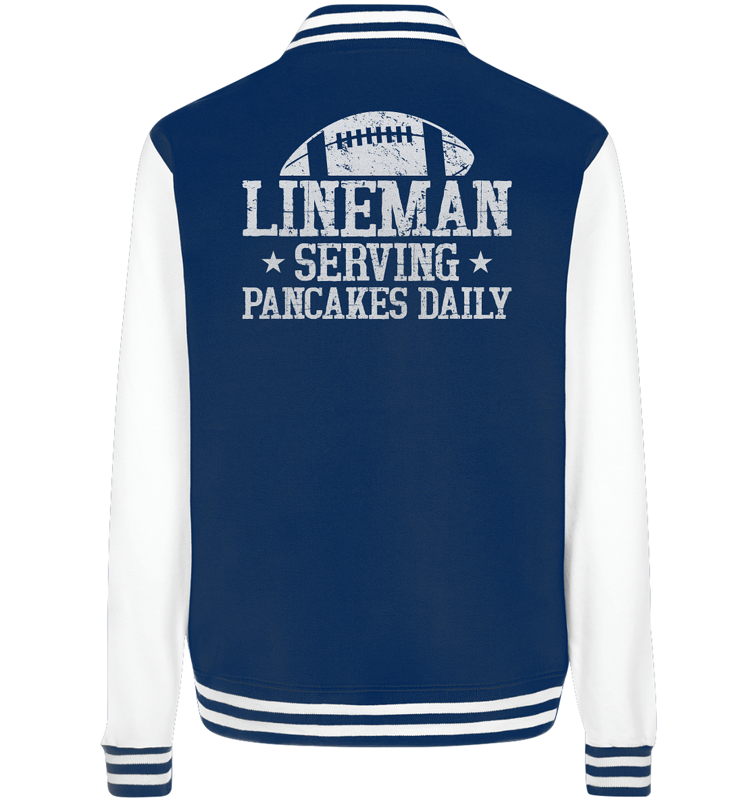 Lineman Serving Pancakes - College Jacket