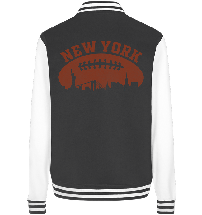New York Football Silhoutte  - College Jacket
