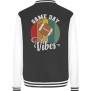 Game Day Vibes White - College Jacket