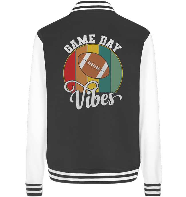 Game Day Vibes White - College Jacket