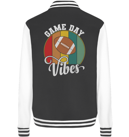 Game Day Vibes White - College Jacket