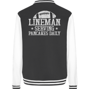 Lineman Serving Pancakes - College Jacket
