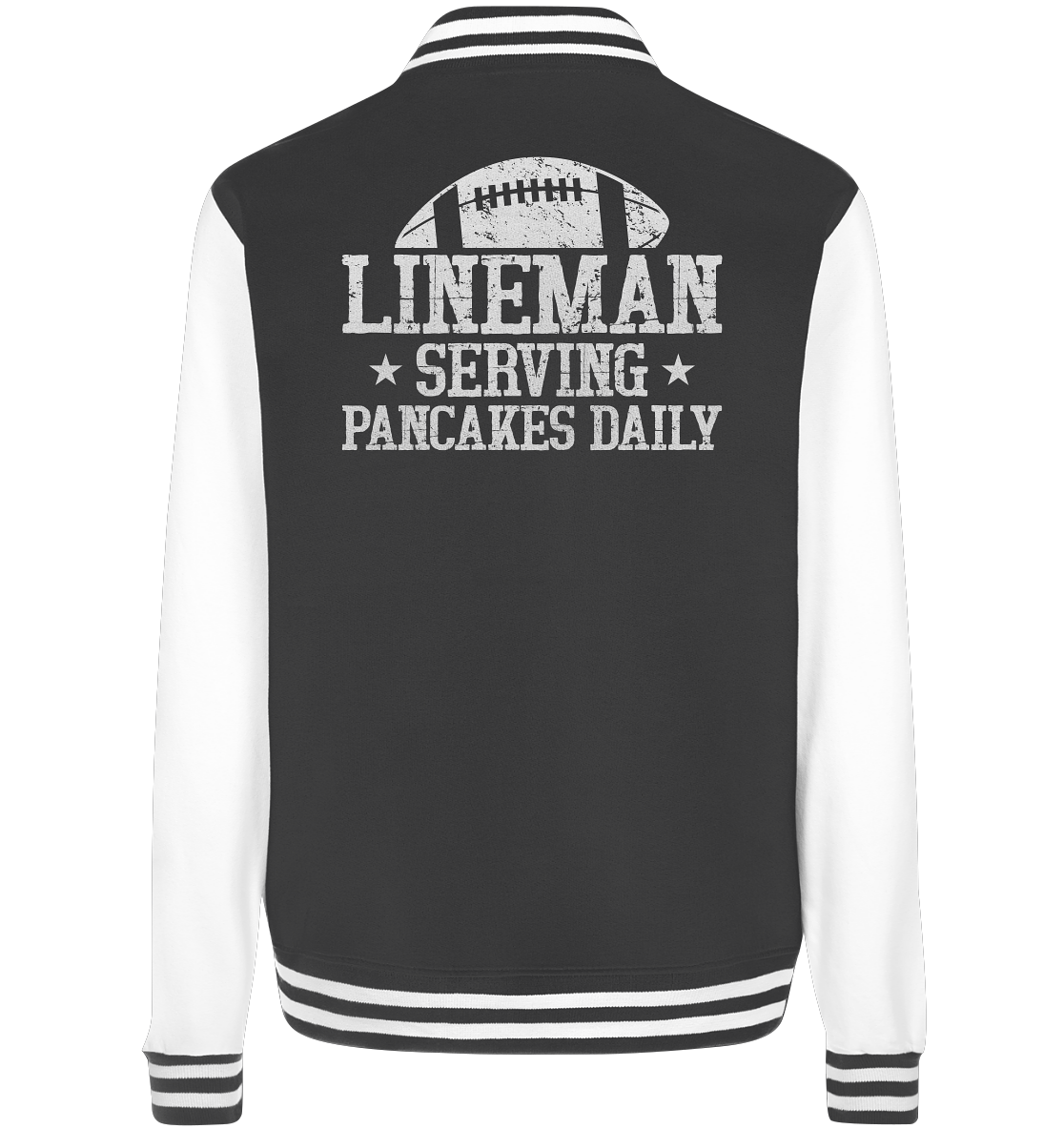Lineman Serving Pancakes - College Jacket