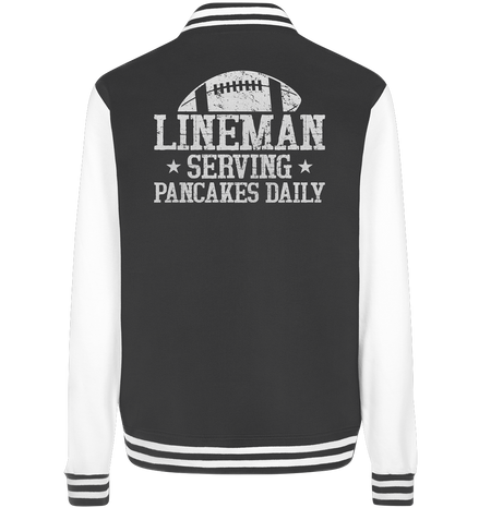 Lineman Serving Pancakes - College Jacket