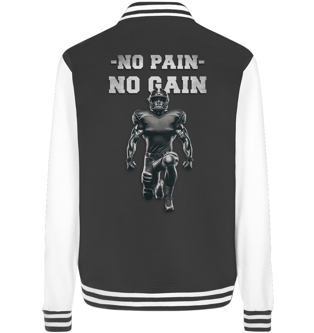 No Pain No Gain Metal  - College Jacket