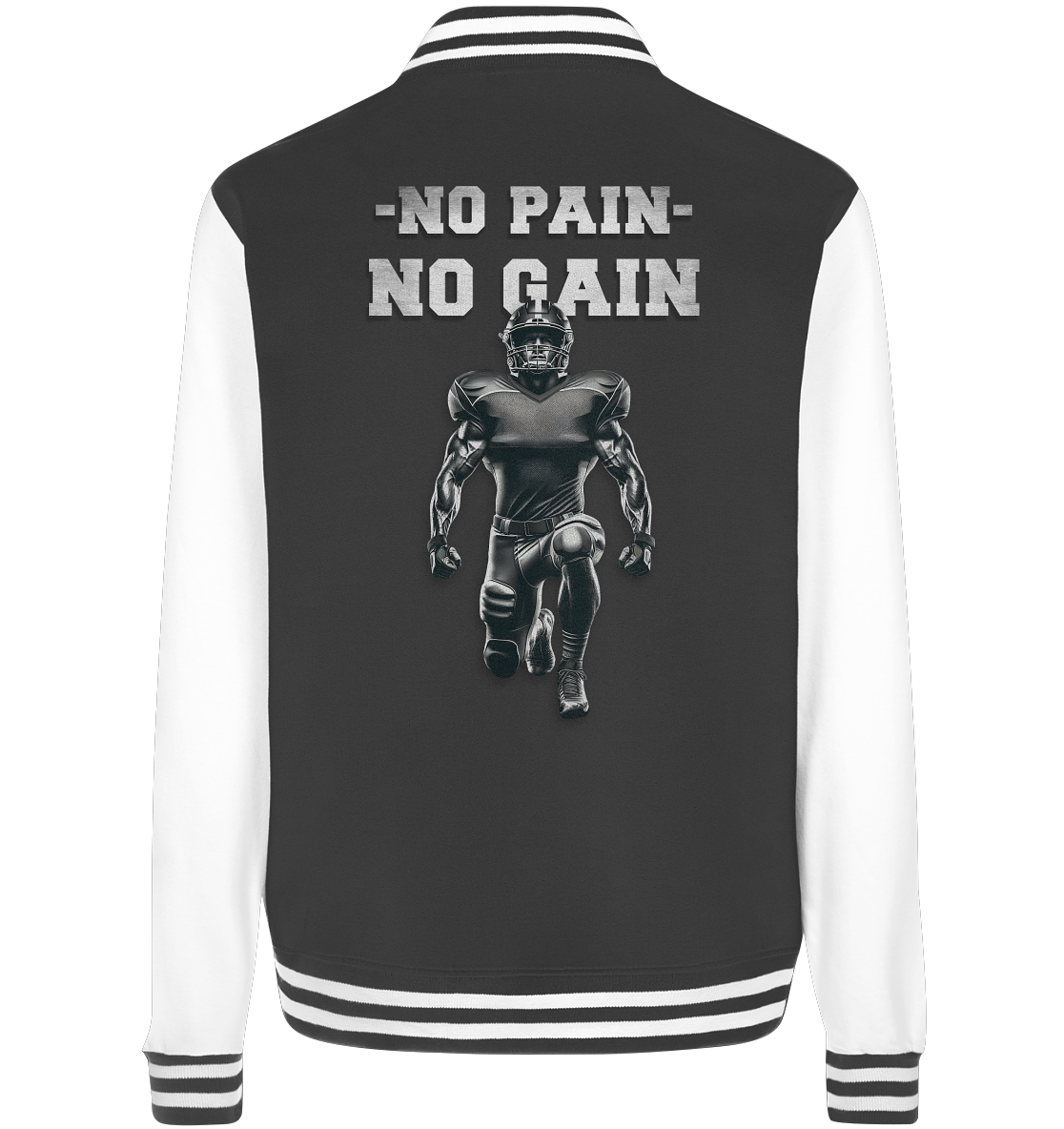 No Pain No Gain Metal  - College Jacket