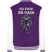 No Pain No Gain Metal  - College Jacket