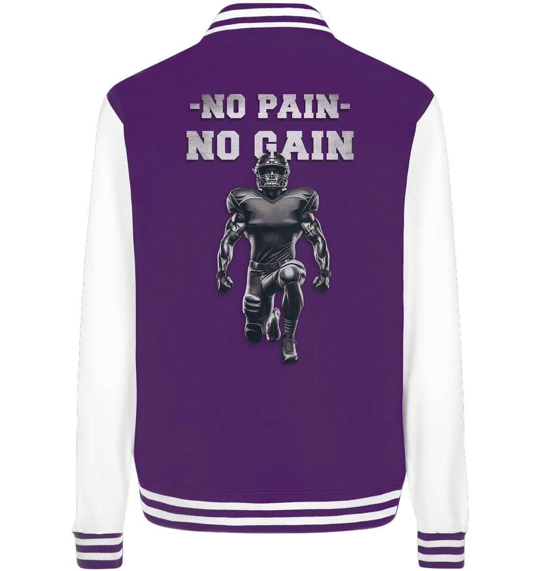 No Pain No Gain Metal  - College Jacket