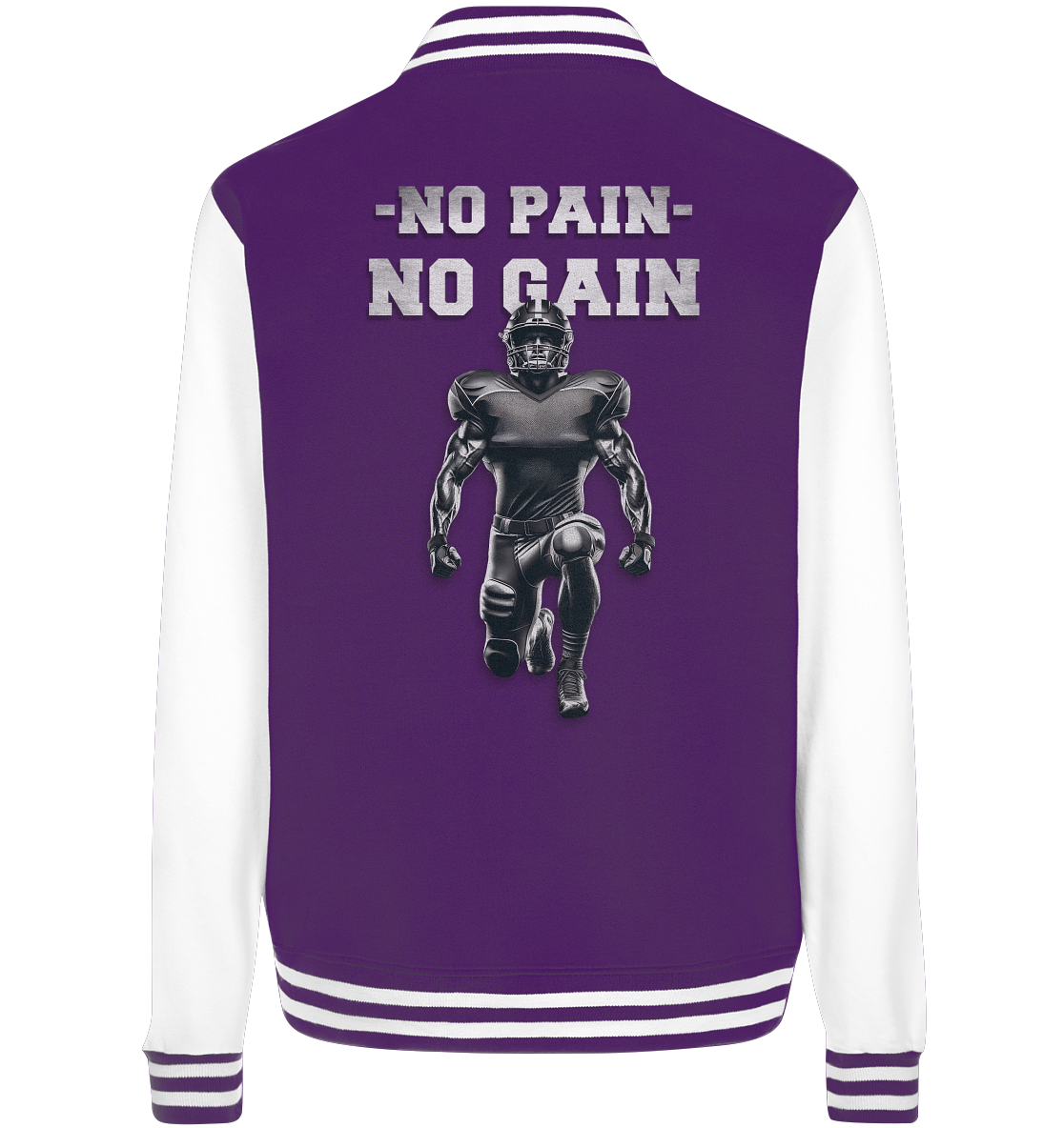 No Pain No Gain Metal  - College Jacket