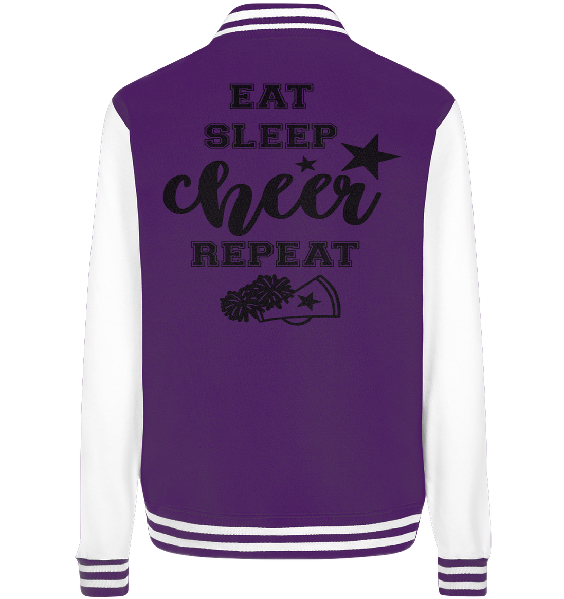 Eat Sleep Cheer Repeat - College Jacket