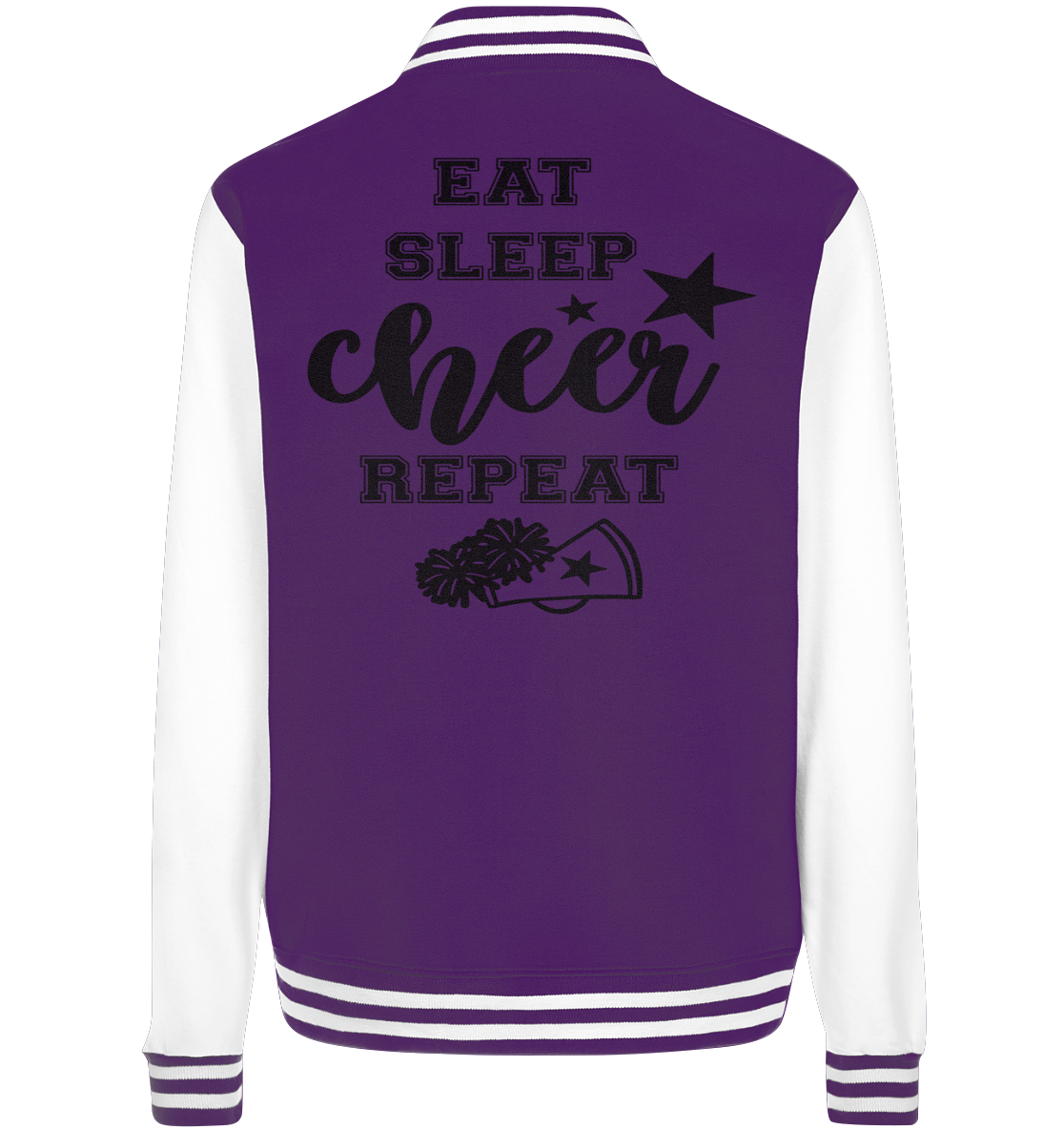 Eat Sleep Cheer Repeat - College Jacket