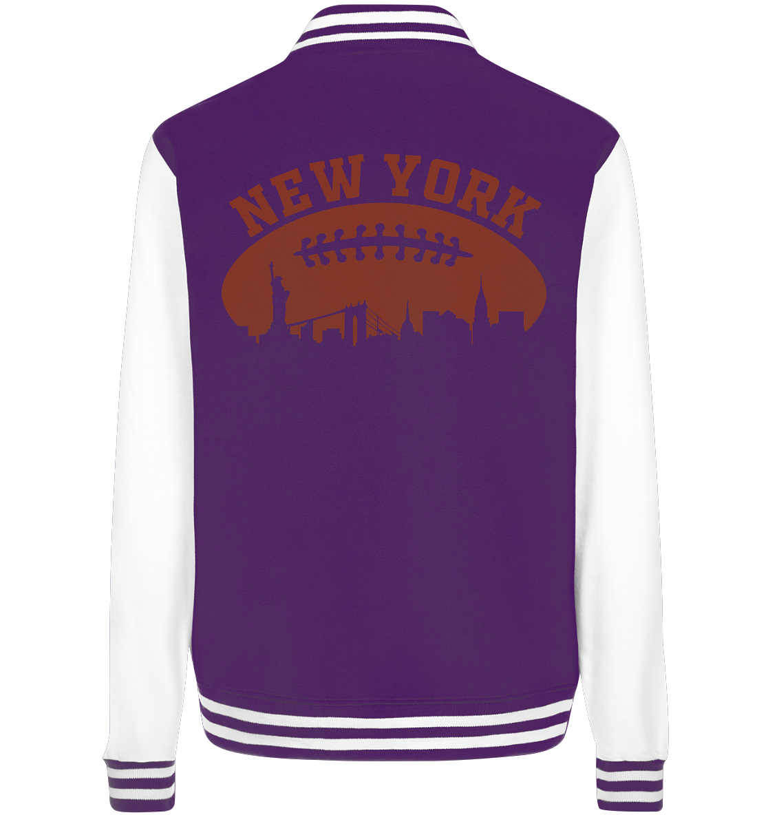 New York Football Silhoutte  - College Jacket
