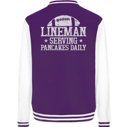 Lineman Serving Pancakes - College Jacket