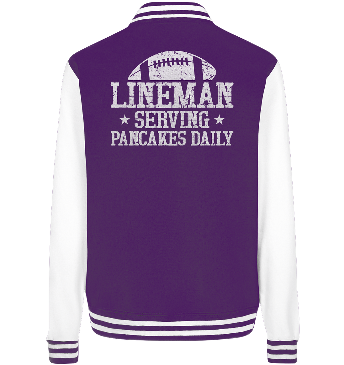 Lineman Serving Pancakes - College Jacket