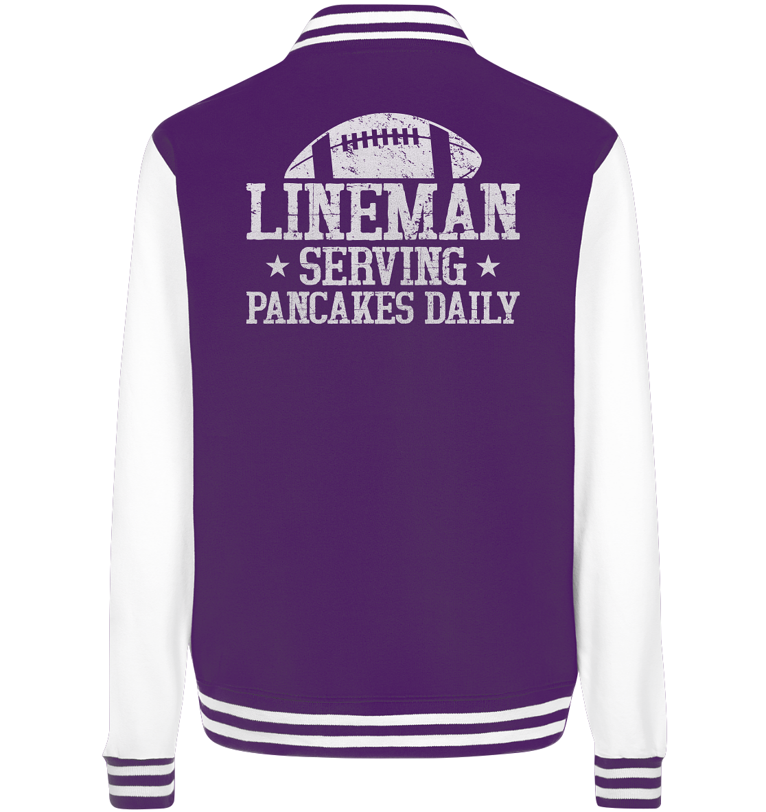 Lineman Serving Pancakes - College Jacket