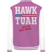 Hawk Tuah White  - College Jacket