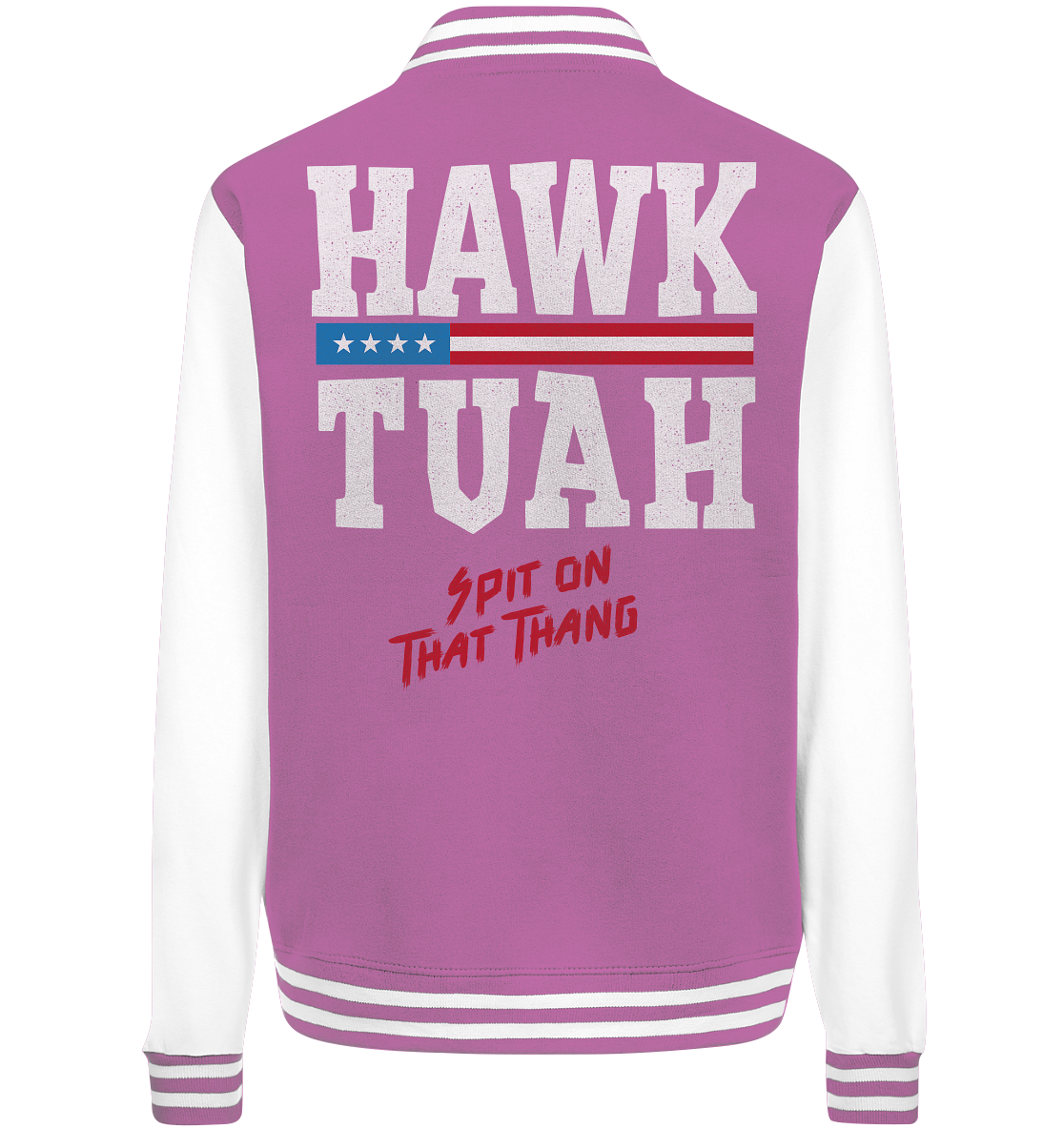 Hawk Tuah White  - College Jacket
