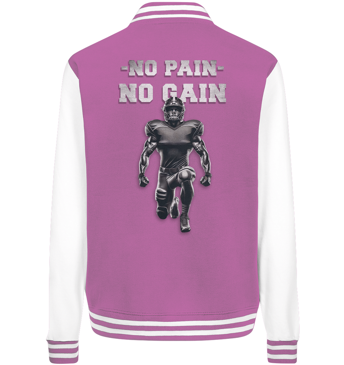 No Pain No Gain Metal  - College Jacket