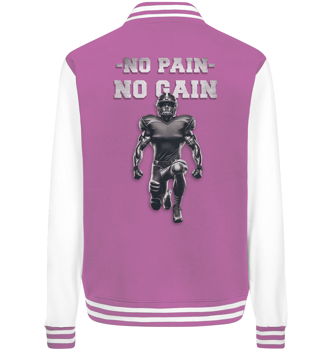 No Pain No Gain Metal  - College Jacket