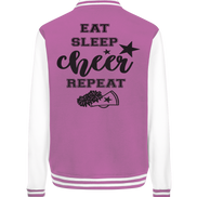 Eat Sleep Cheer Repeat - College Jacket