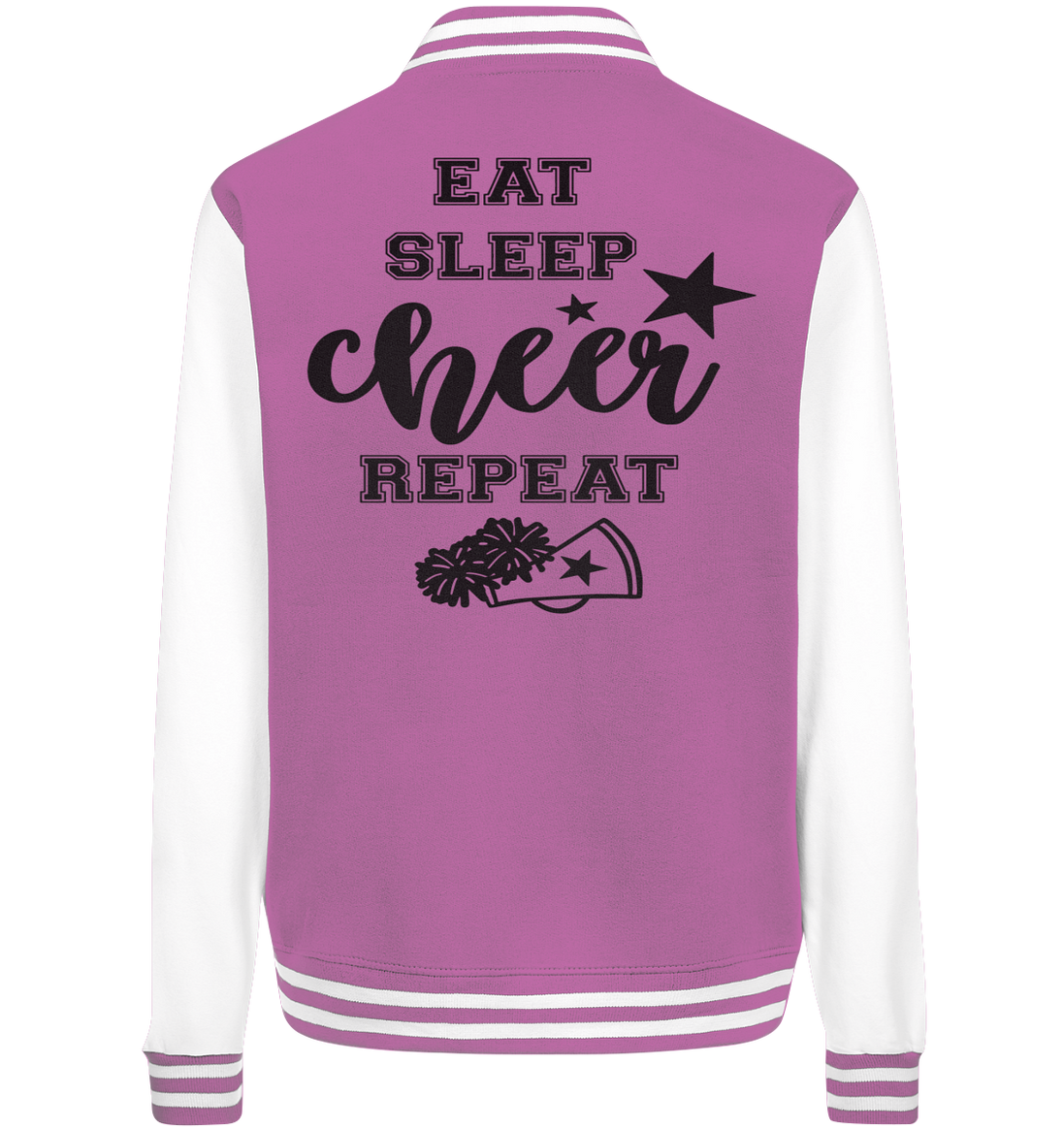 Eat Sleep Cheer Repeat - College Jacket