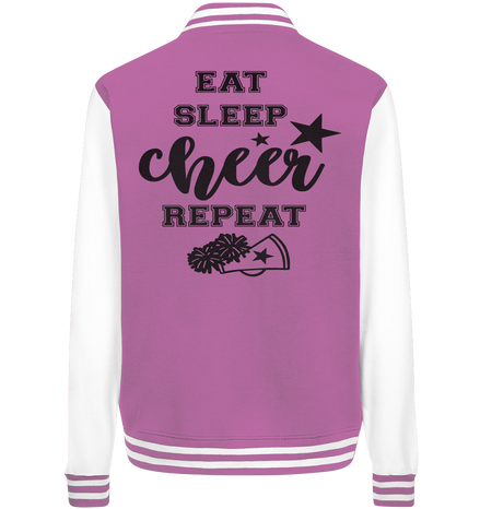 Eat Sleep Cheer Repeat - College Jacket