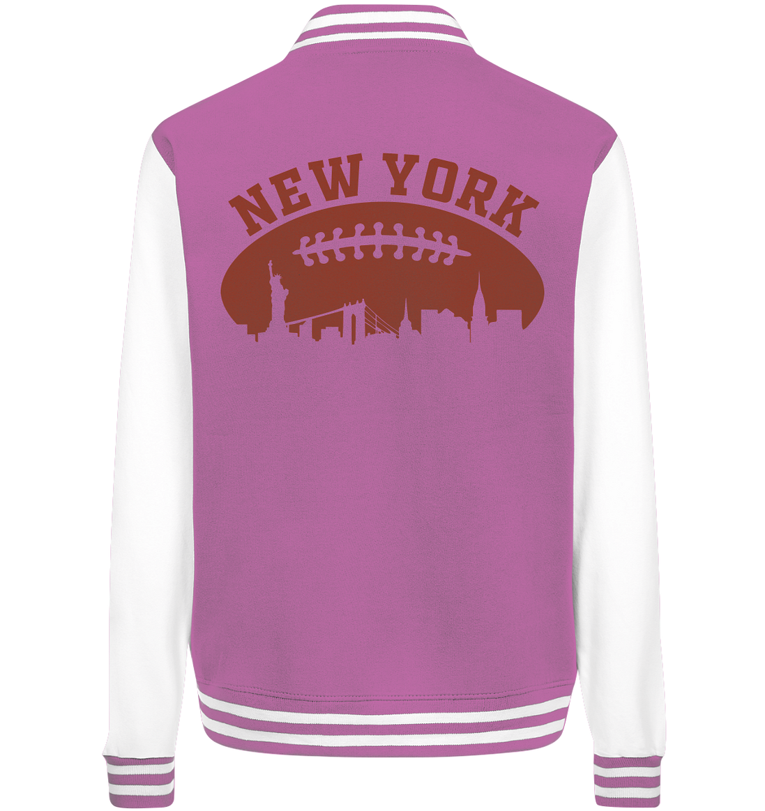 New York Football Silhoutte  - College Jacket