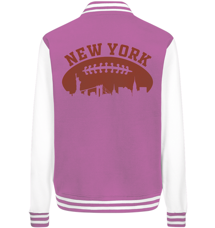 New York Football Silhouette - Varsity Jacket