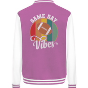 Game Day Vibes White - College Jacket