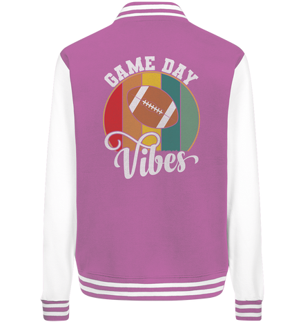 Game Day Vibes White - College Jacket