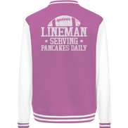 Lineman Serving Pancakes - College Jacket