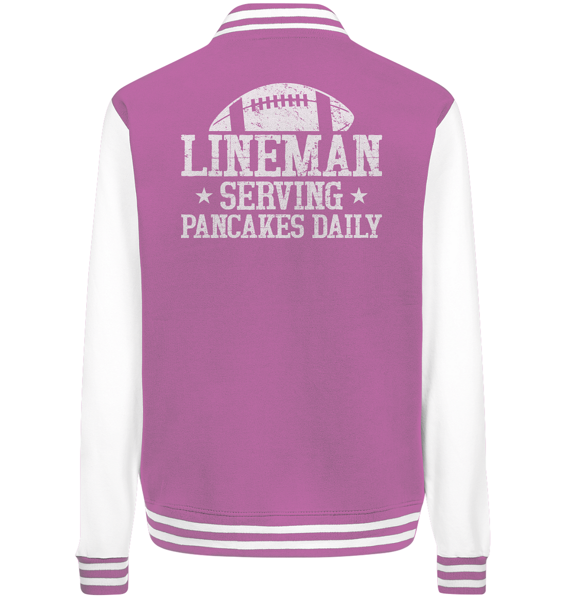 Lineman Serving Pancakes - College Jacket