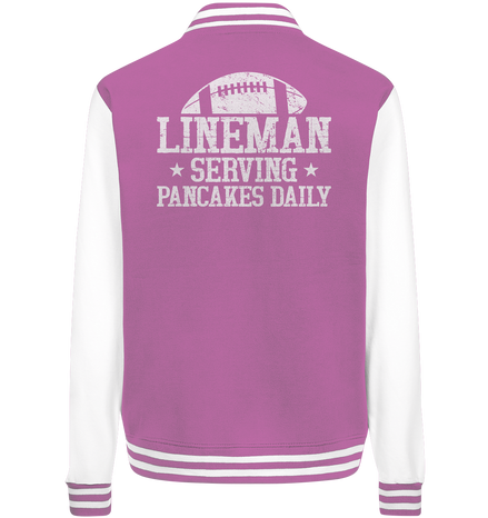Lineman Serving Pancakes - College Jacket