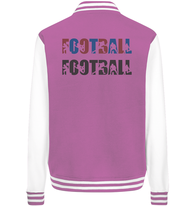Football Silhouette - College Jacket