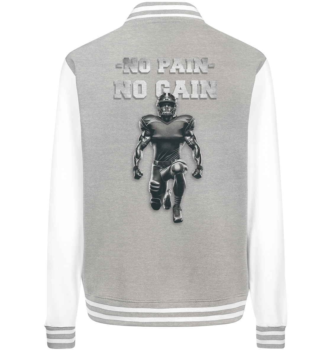 No Pain No Gain Metal  - College Jacket