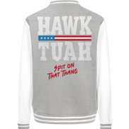 Hawk Tuah White  - College Jacket