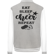 Eat Sleep Cheer Repeat - College Jacket