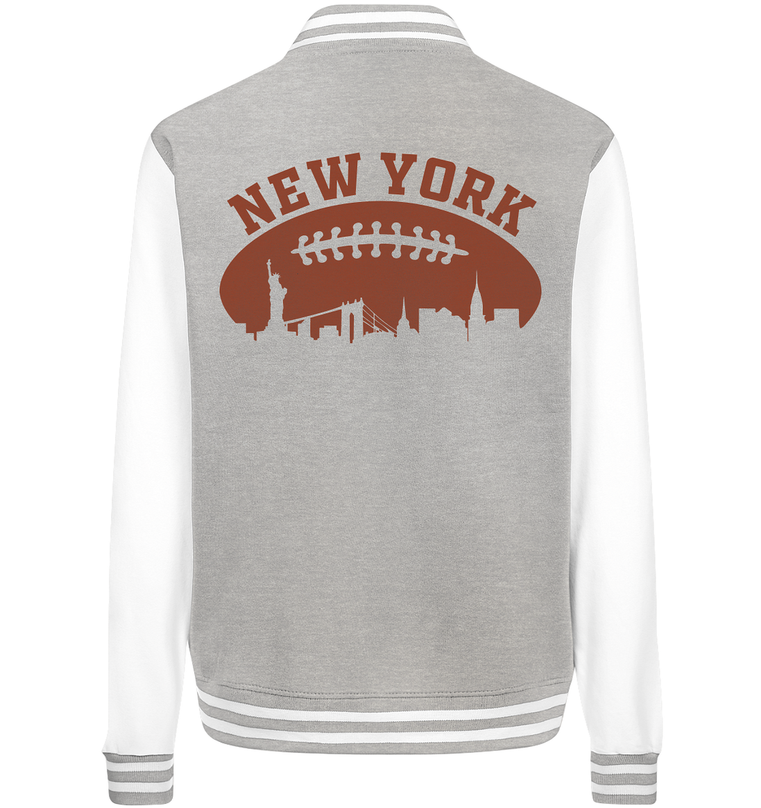 New York Football Silhoutte  - College Jacket
