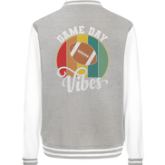 Game Day Vibes White - College Jacket