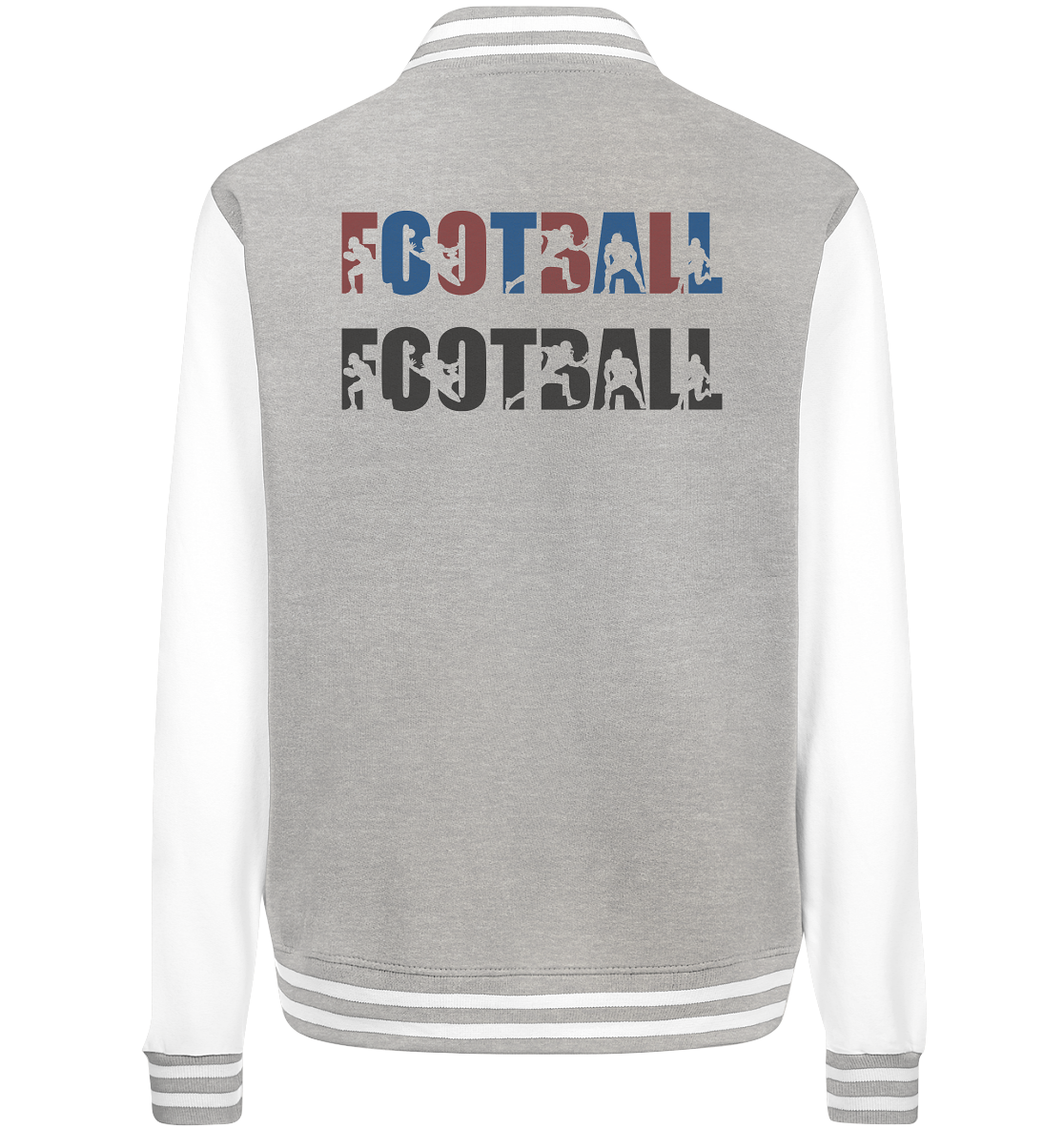 Football Silhouette - College Jacket